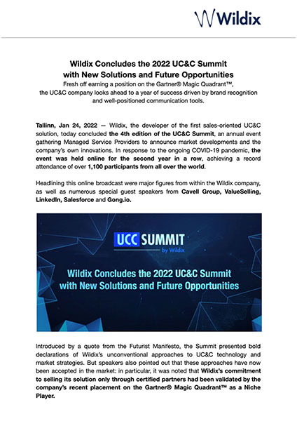 post-ucc-summit-pr-wildix-concludes-the-2022-ucc-summit-with-new-solutions-and-future-opportunities