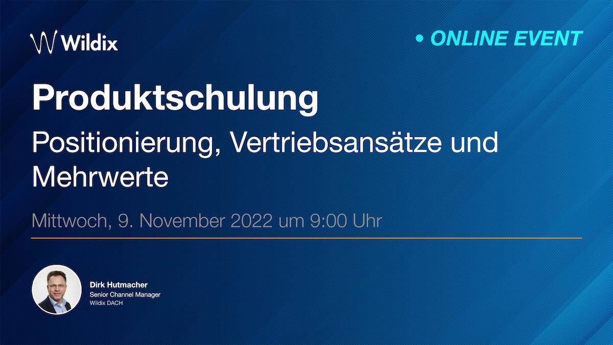 Wildix DACH Produktschulung am 9. November 2022